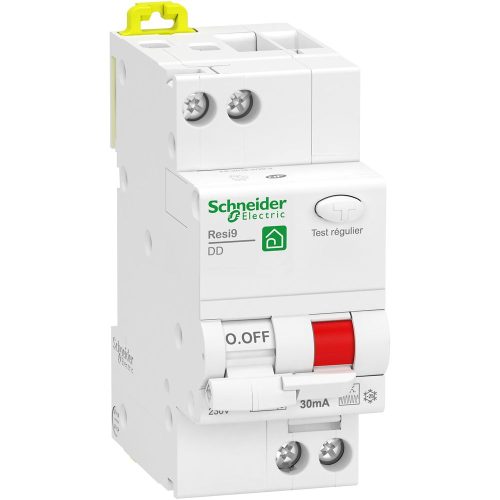 Disjoncteur différentiel 1P+N 16A 30mA Courbe C Resi9 XP Schneider Electric