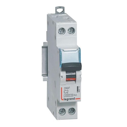 Disjoncteur modulaire type C Legrand DNX3 2A Vis/Vis 1+N 1 pièce