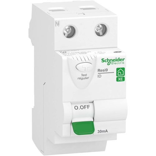 Interrupteur différentiel 2P 40A 30mA Type AC embrochable Resi9XE Schneider Electric