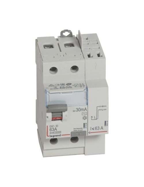 Interrupteur différentiel bipolaire type AC Legrand DX3 63A 30mA 1 pièce